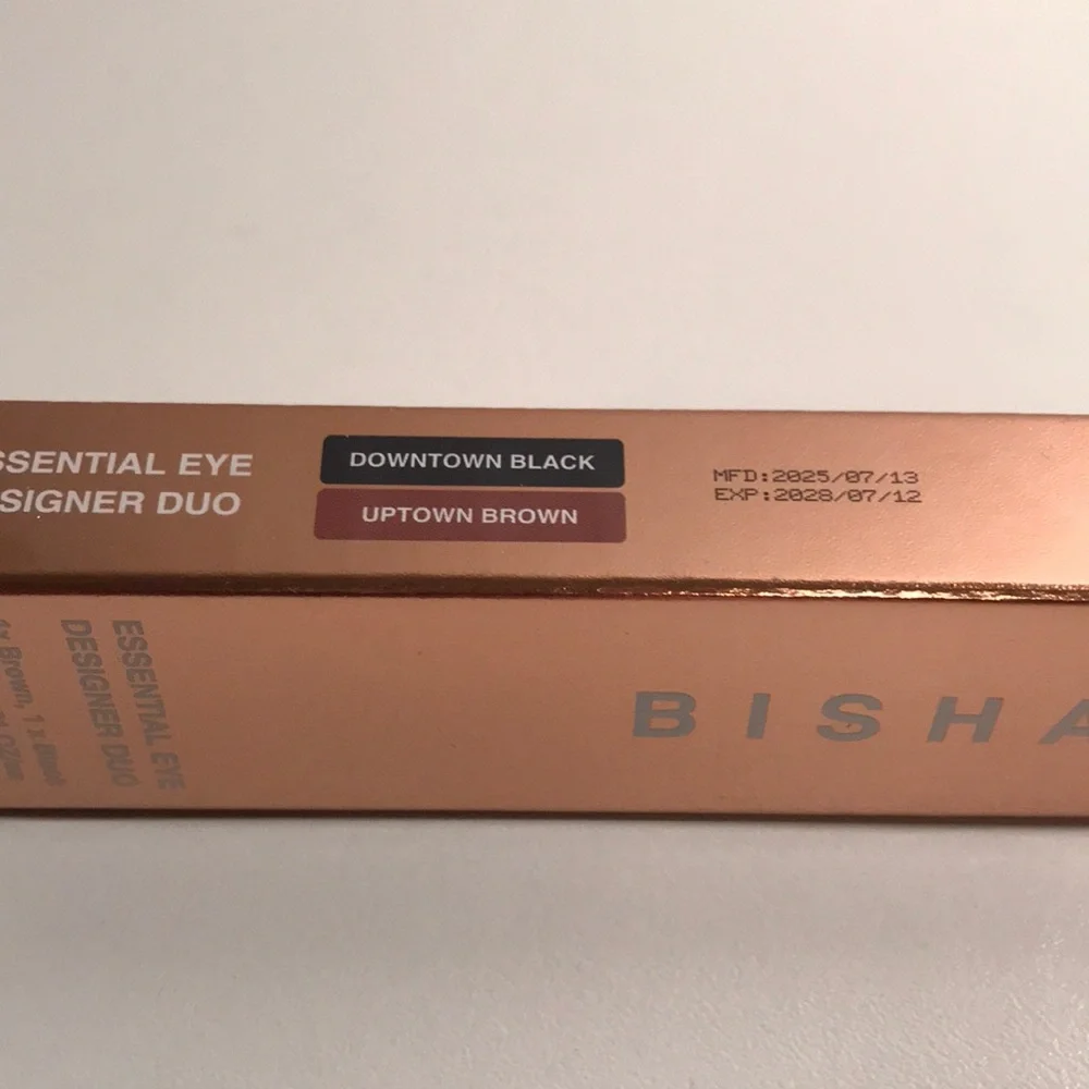 BISHA Essential Eye Designer Duo 1 brown and 1 black eyeliner NEW
